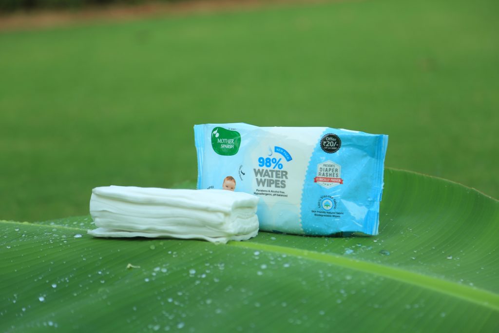 Mother Sparsh: A water-based baby wipes its fabric is developed from plant extract to make it eco-friendly