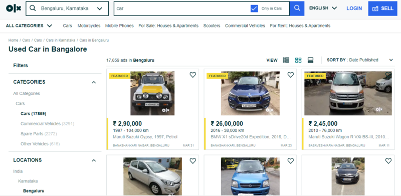 OLX used cars