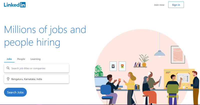 LinkedIn job search